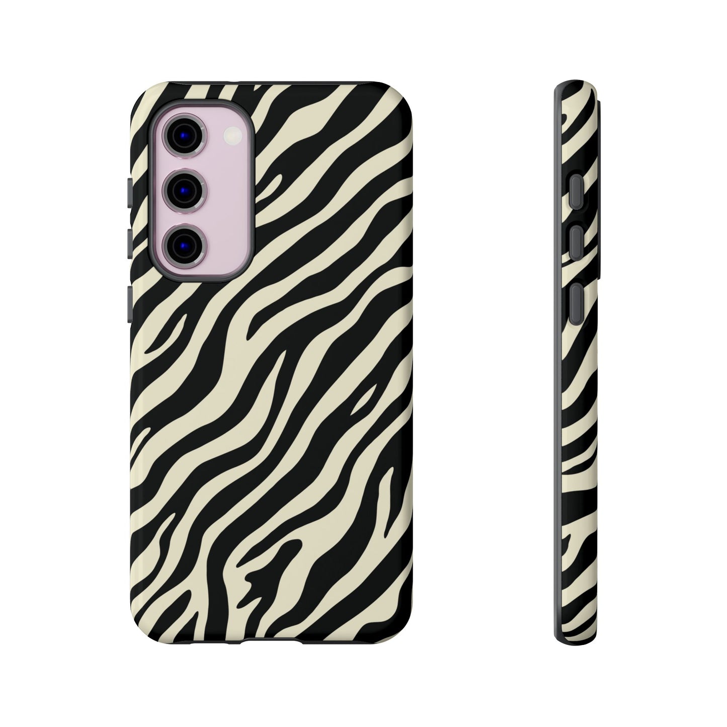 Chic Ivory Zebra Print Phone Case