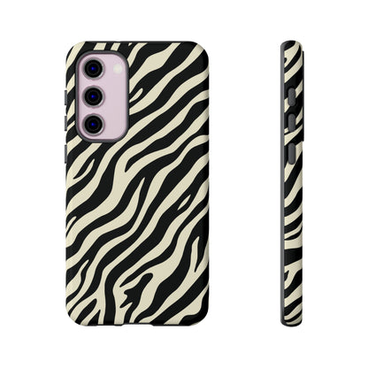 Chic Ivory Zebra Print Phone Case