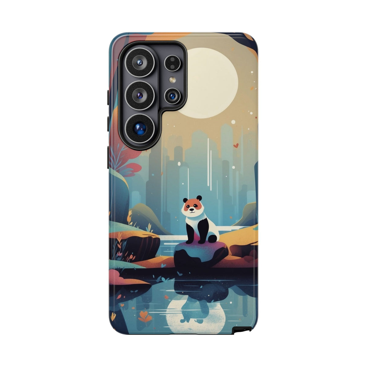 Stylised Panda Design Phone Case - Multicolor Phone Case - Samsung Galaxy S26 Ultra / Glossy