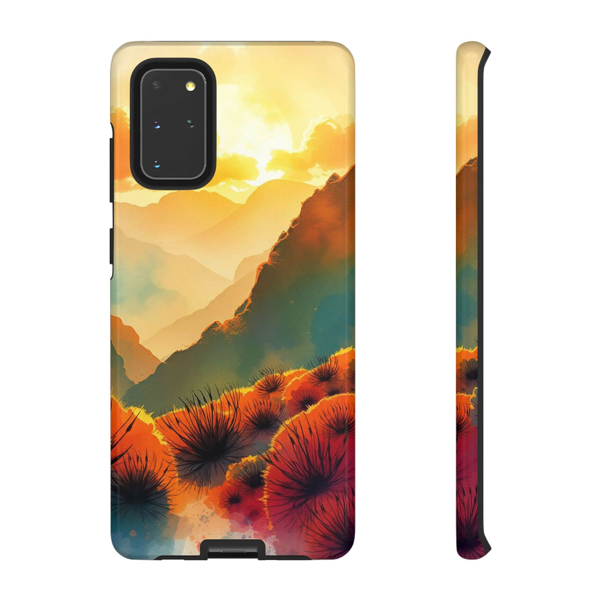 Ideallic Watercolour Sunset Design Phone Case - Multicolor Phone Case - Samsung Galaxy S20+ / Glossy