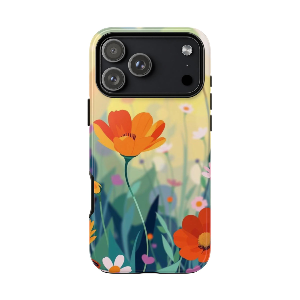 Pop Art Style Wildflower Design Phone Case - Multicolor Phone Case - iPhone 18 Pro Max / Glossy