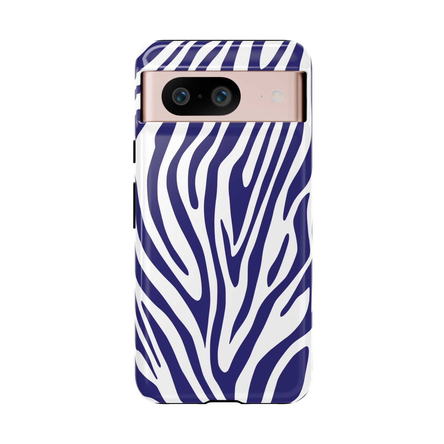 Graphic Blue Tiger Print Phone Case