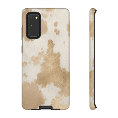 Elegant Champagne Cow Print Phone Case