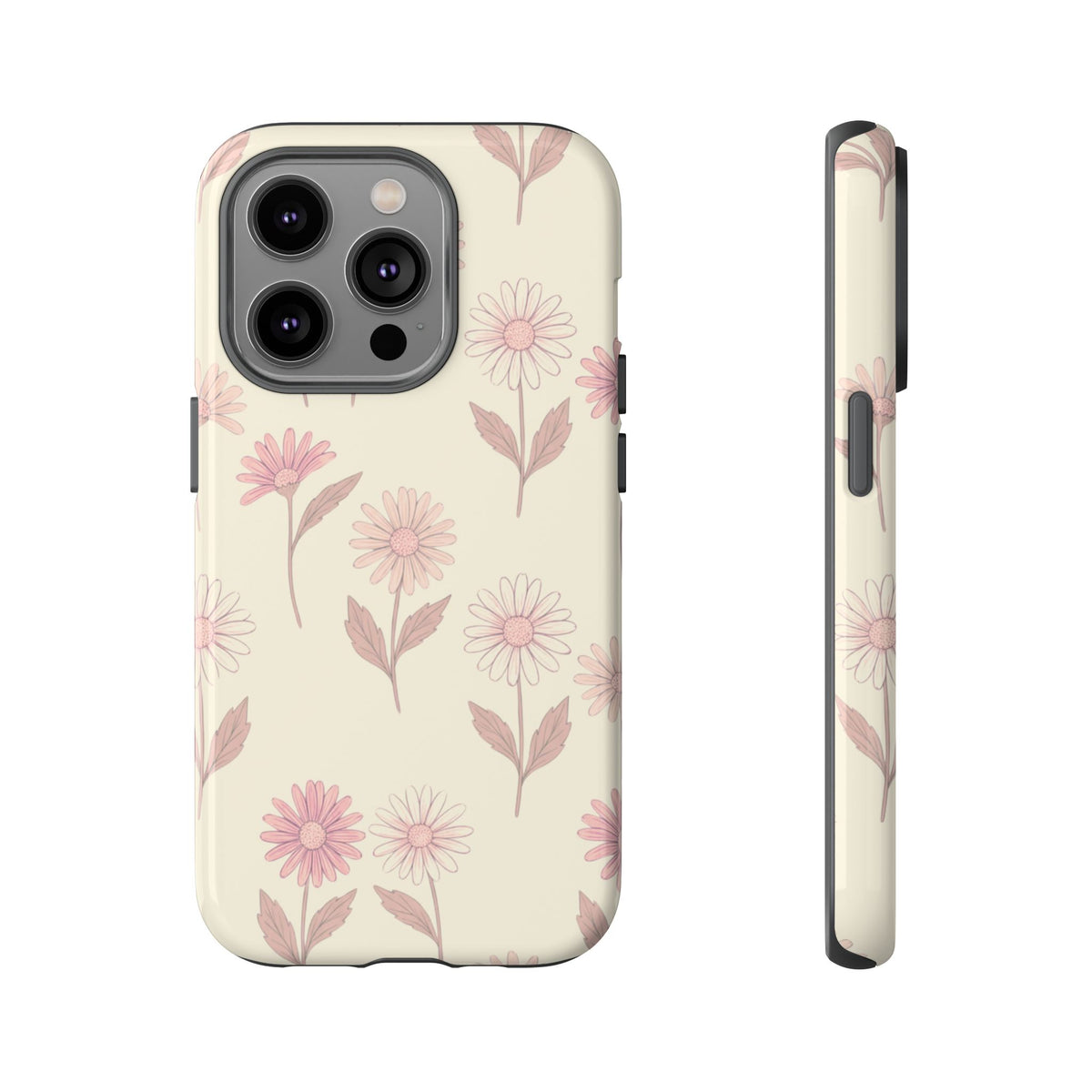 Pretty Blush Daisy Pattern Phone Case