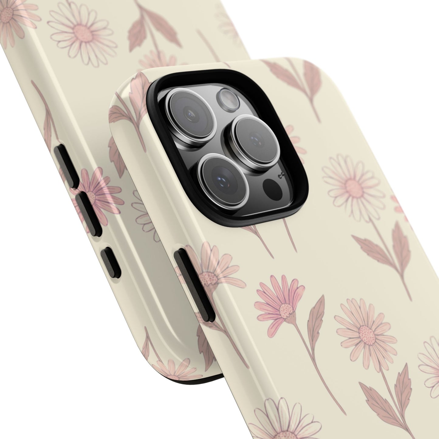 Pretty Blush Daisy Pattern Phone Case
