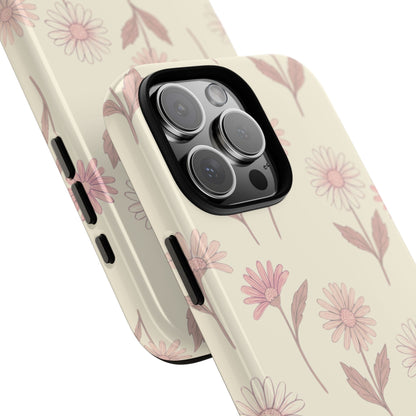 Pretty Blush Daisy Pattern Phone Case