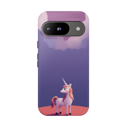 Google Pixel 9 / Glossy Phone Case - Cute Unicorn & Cloud Design Phone Case