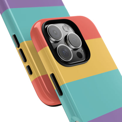 Pastel Rainbow Stripe Pattern Phone Case - Phone Case