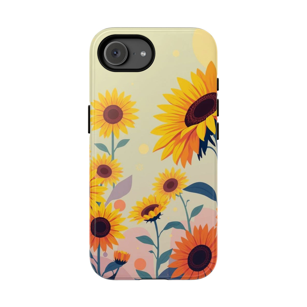 Modern Flat Sunflower Design Phone Case - Multicolor Phone Case - iPhone 17e / Glossy