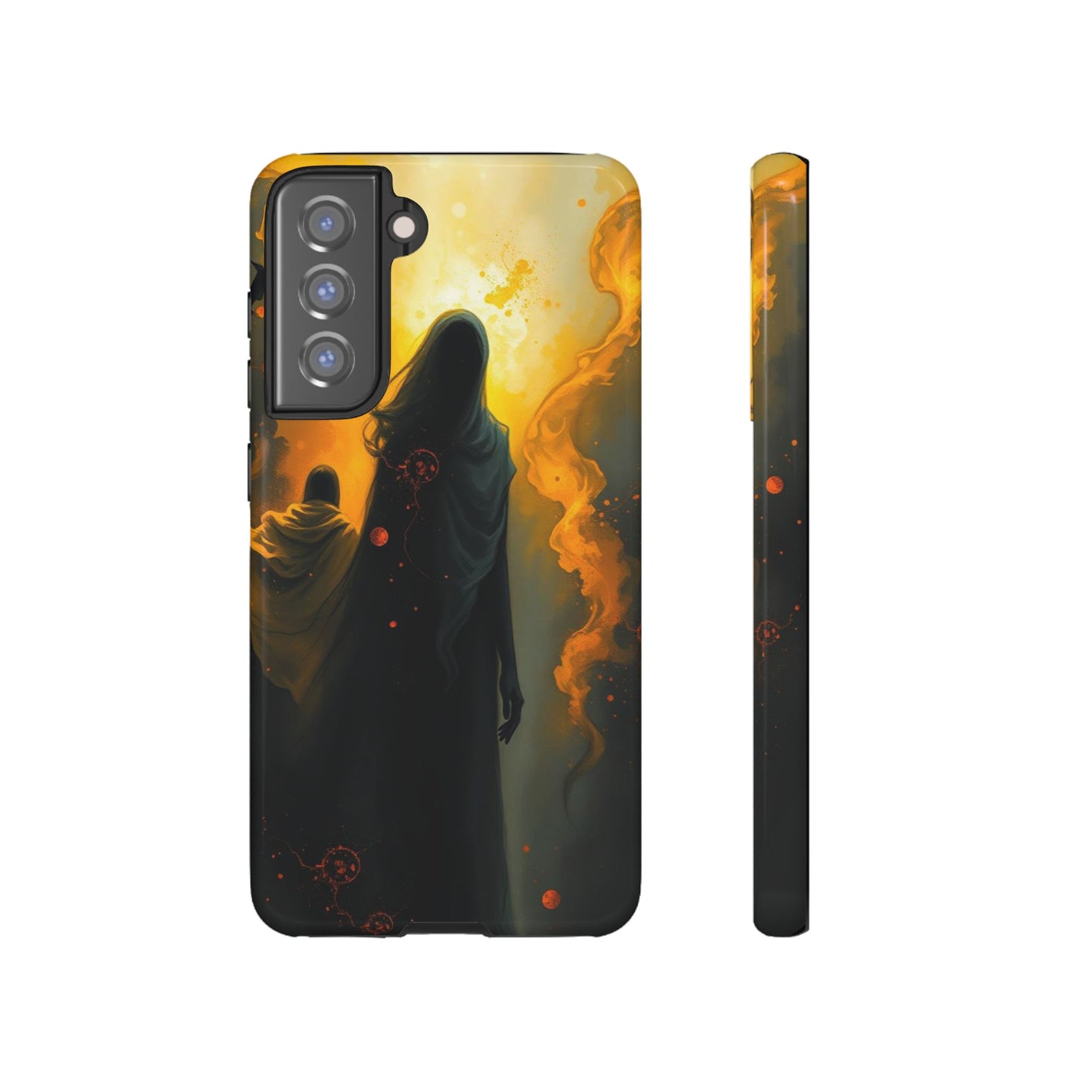 Samsung Galaxy S21 FE / Glossy Phone Case - Acrylic Gothic Myterious Figures Phone Case