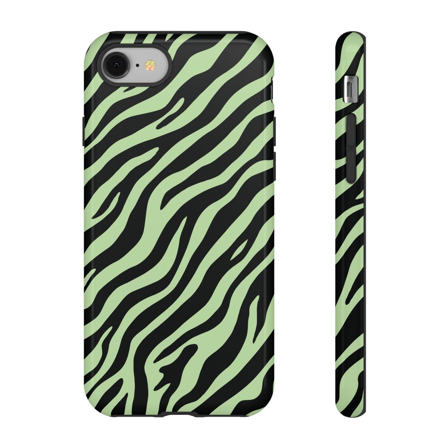 Stylish Mint Zebra Print Phone Case