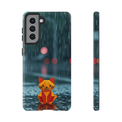 Origami 'Soggy Cat' Design Phone Case
