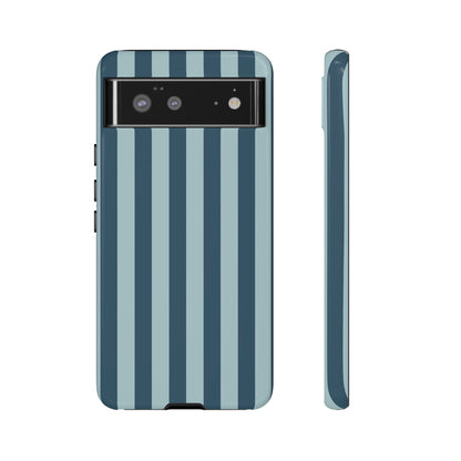 Google Pixel 6 / Glossy Phone Case - ’Blue Stripe Pattern’ Phone Case