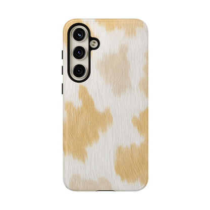 Golden Honey Cow Print Phone Case
