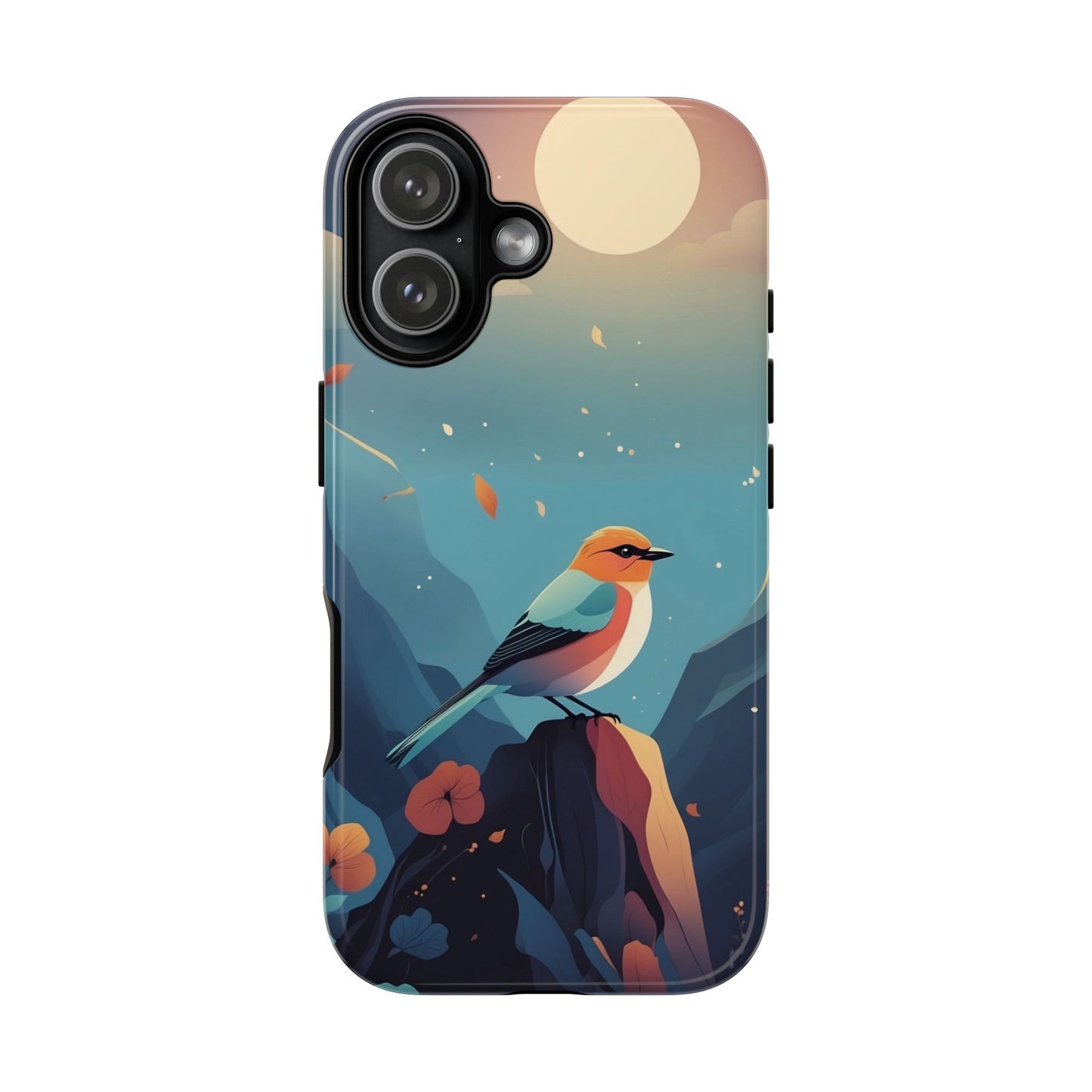 iPhone 17 / Glossy Phone Case - Stylised Bird Design Phone Case