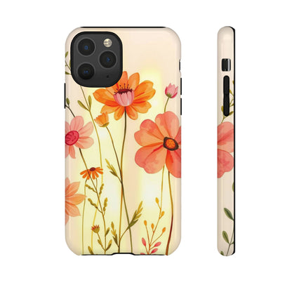 iPhone 11 Pro / Glossy Phone Case - Watercolour Bunch of Wildflowers Design Phone Case
