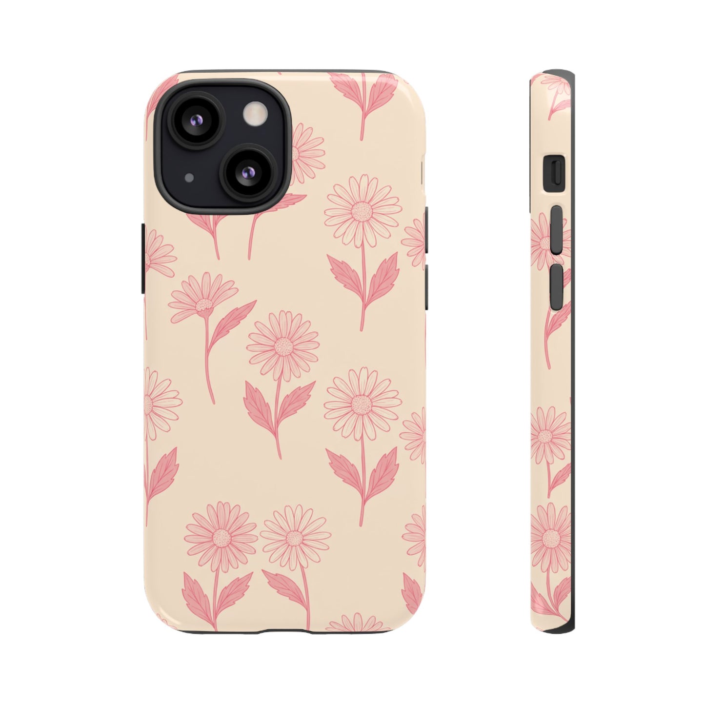 Pretty Pink Daisy Pattern Phone Case