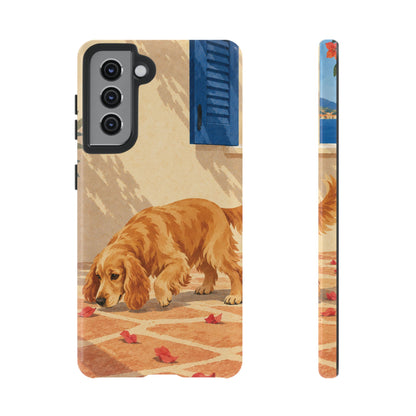 Cocker Spaniel Scent Trail Phone Case - Multicolor Phone Case - Samsung Galaxy S21 / Glossy