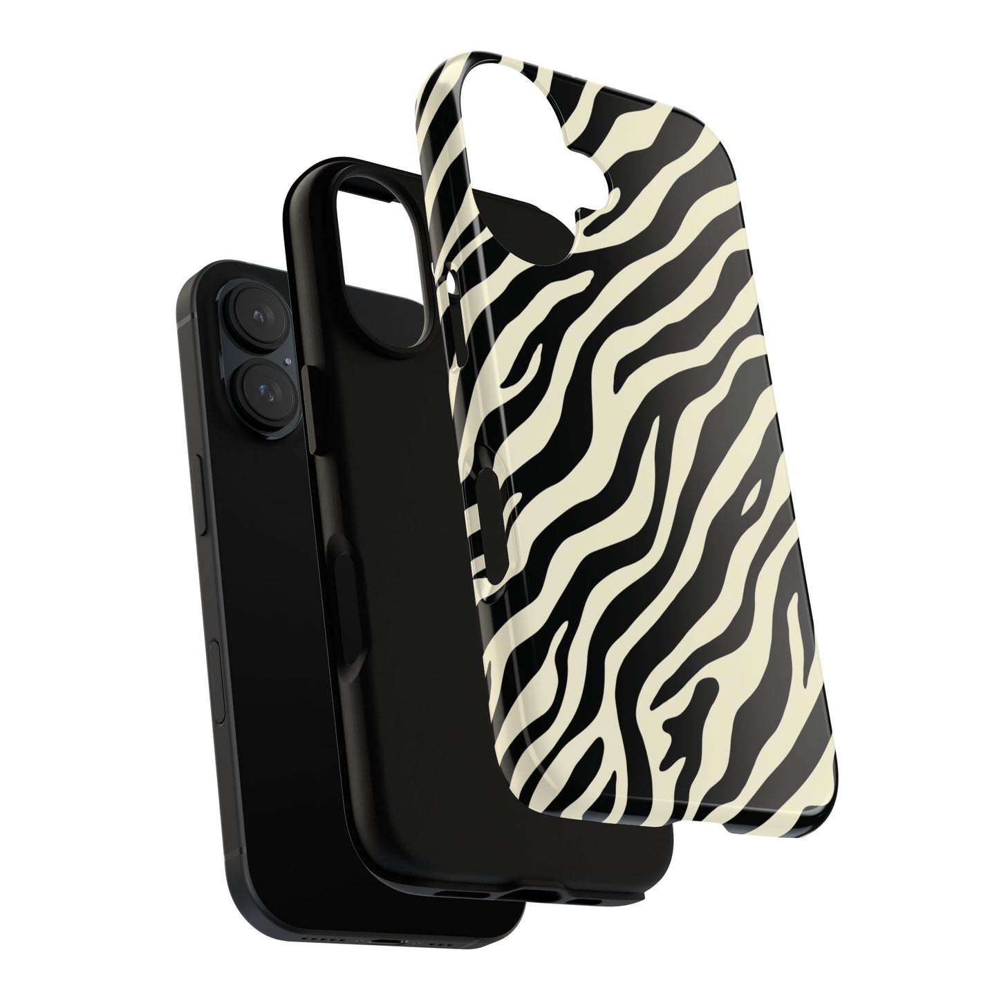 Chic Ivory Zebra Print Phone Case