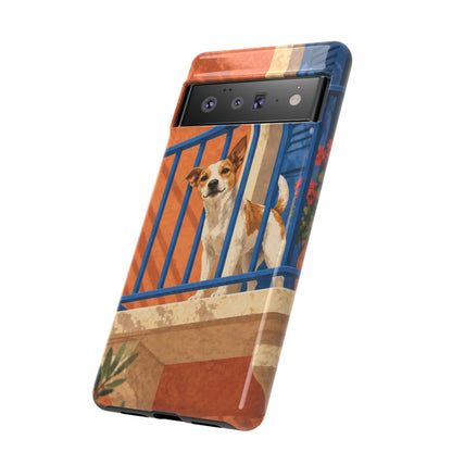 Jack Russell Terrier Balcony Busybody Phone Case - Multicolor Phone Case