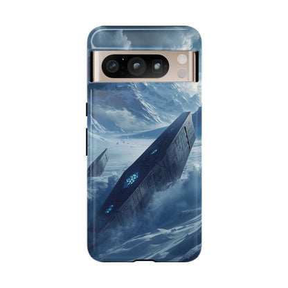 Google Pixel 8 Pro / Glossy Phone Case - Frozen Alien Wreckage Sci-fi Phone Case