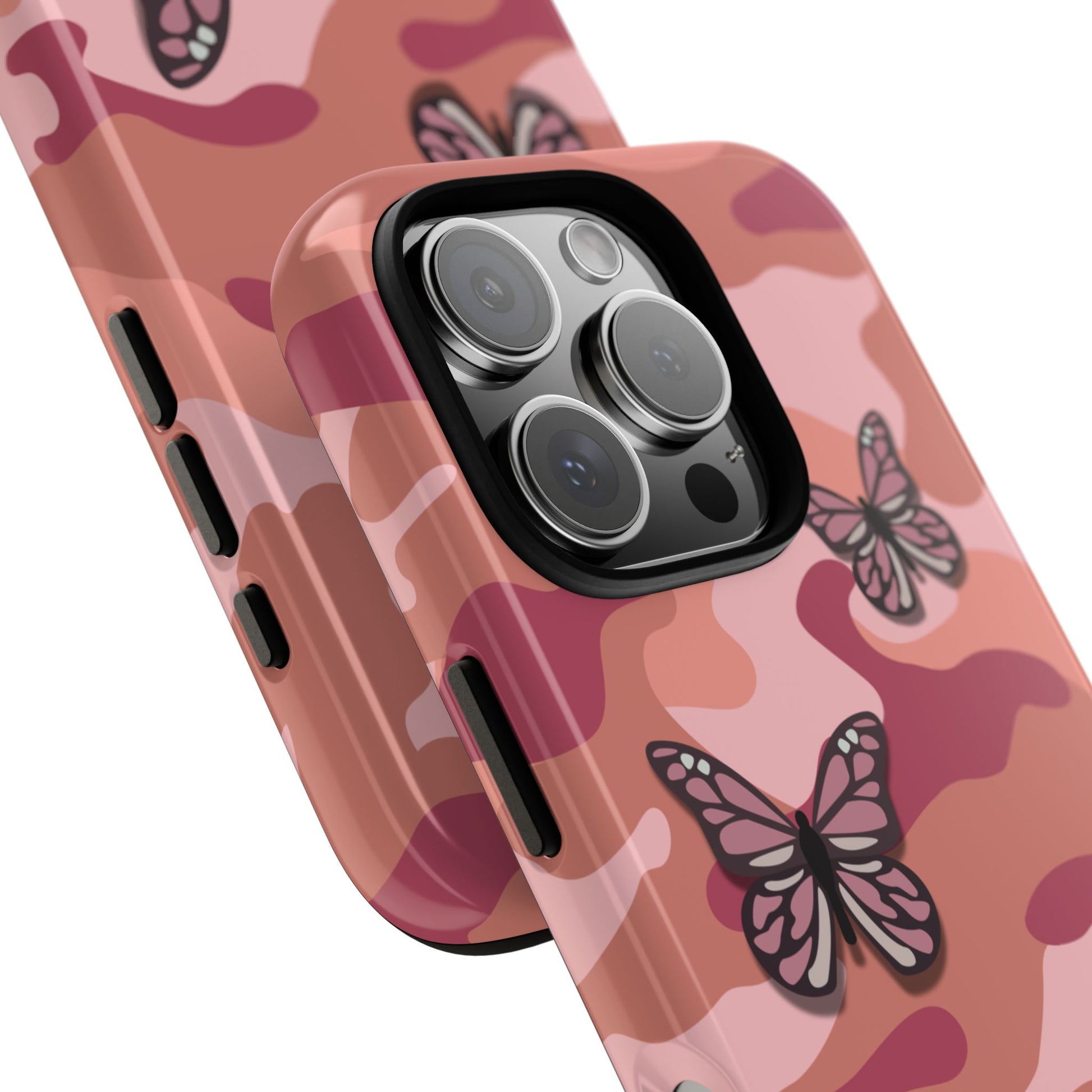 Phone Case - Pink Butterfly Camo Phone Case