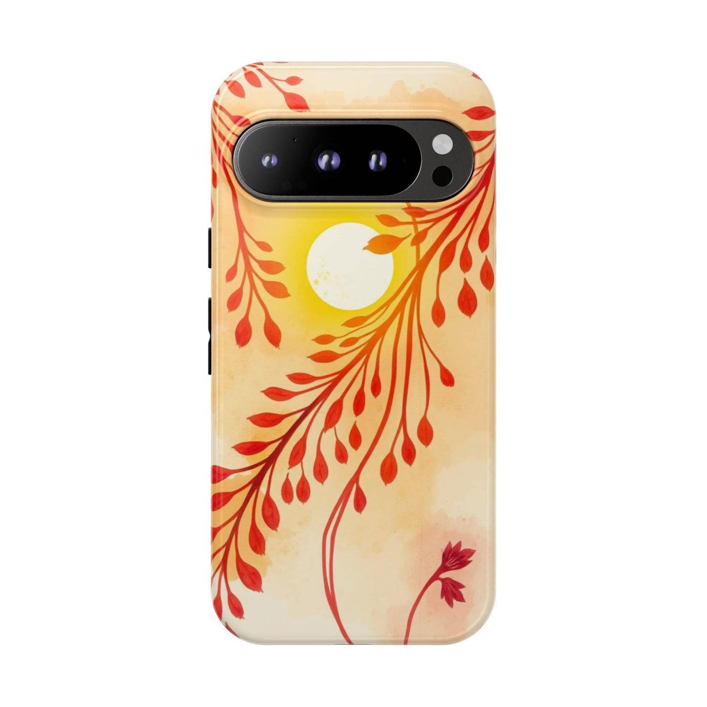 Google Pixel 9 Pro / Glossy Phone Case - Boho Chic Watercolour Sunset Design Phone Case