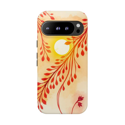 Google Pixel 9 Pro / Glossy Phone Case - Boho Chic Watercolour Sunset Design Phone Case