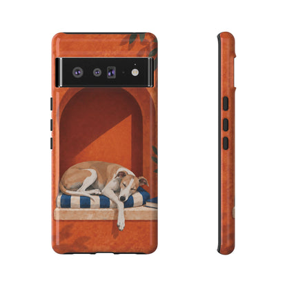 Whippet Siesta Nook Phone Case - Multicolor Phone Case - Google Pixel 6 Pro / Glossy