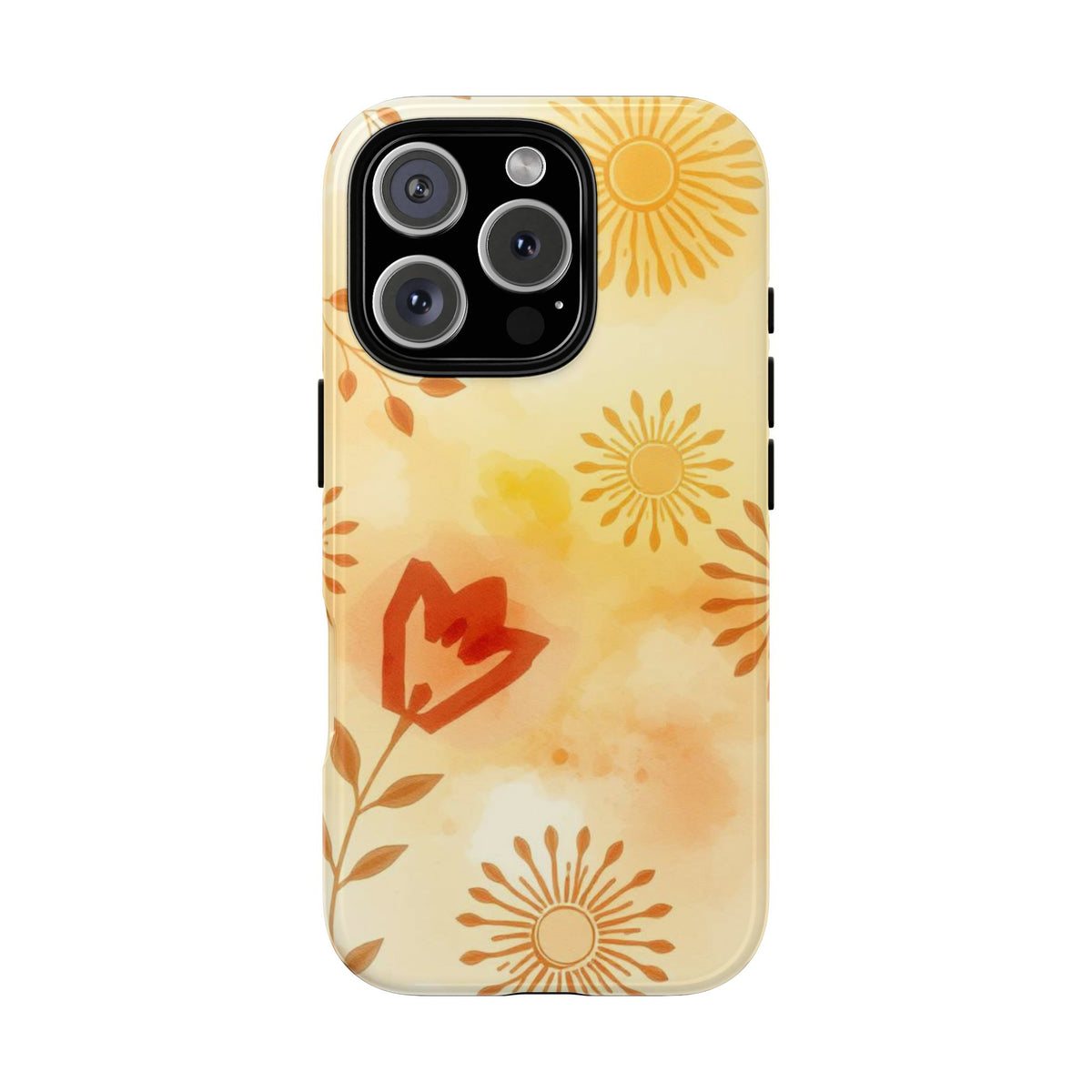 Boho Chic Watercolour Pattern Phone Case - Multicolor Phone Case - iPhone 16 Pro / Glossy