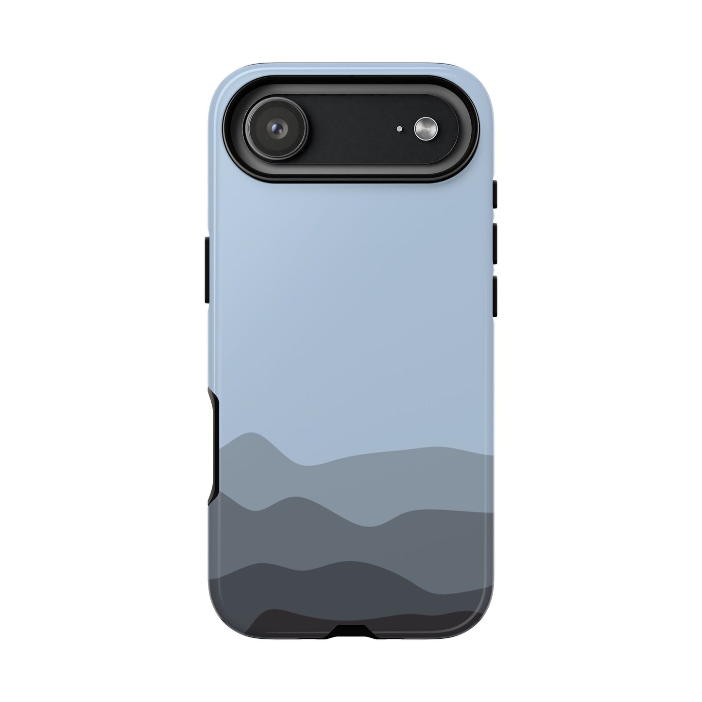 Blue Abstract Waves Protective Phone Case - Blue Phone Case - iPhone 17 Air / Glossy
