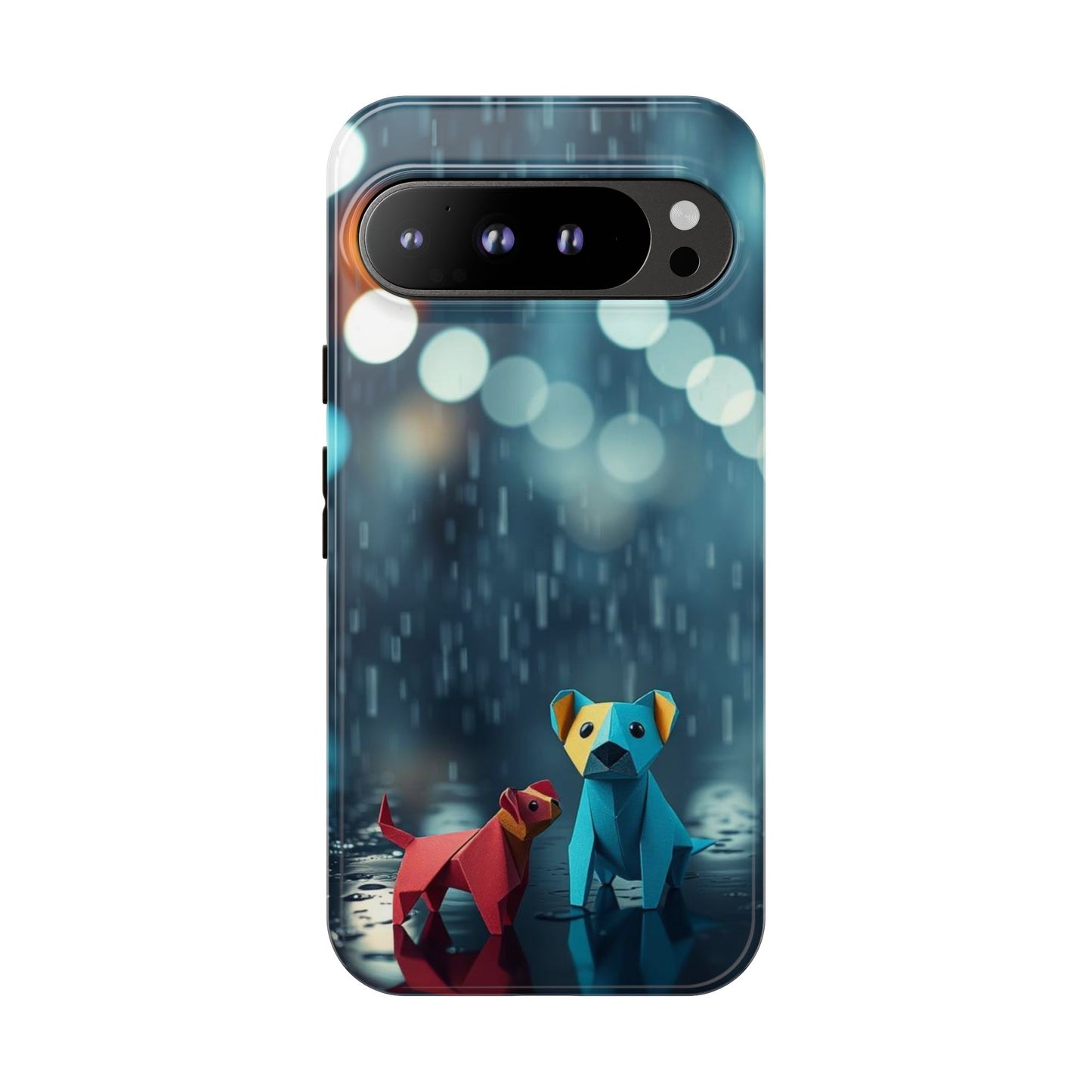 Google Pixel 9 Pro XL / Glossy Phone Case - Origami ’Wee Pals’ Design Phone Case