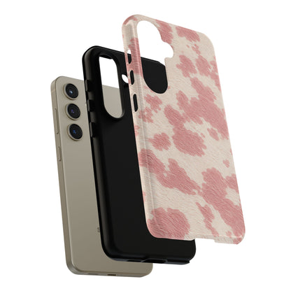 Pretty Blush Cow Print Phone Case