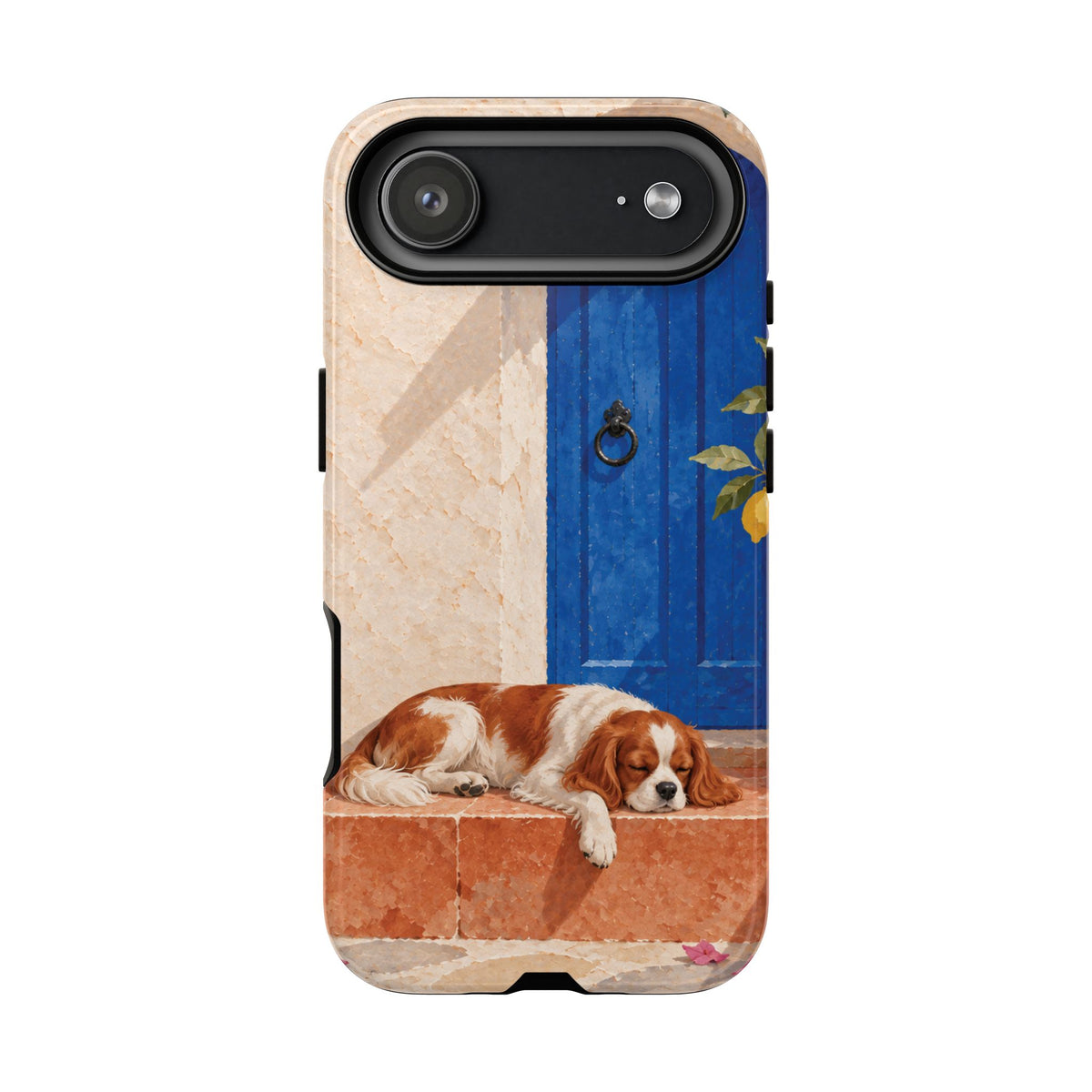 Cavalier King Charles Spaniel Blue Door Siesta Phone Case - Multicolor Phone Case - iPhone 17 Air / Glossy