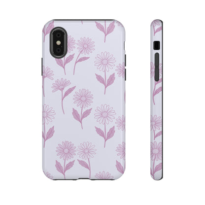 Pretty Lilac Daisy Pattern Phone Case