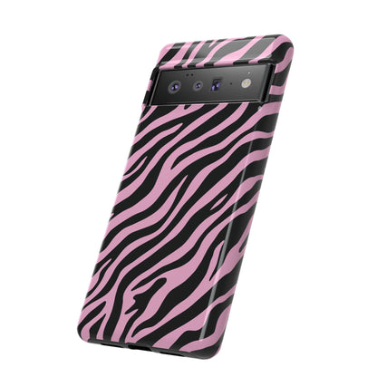 Stylish Blush Zebra Print Phone Case