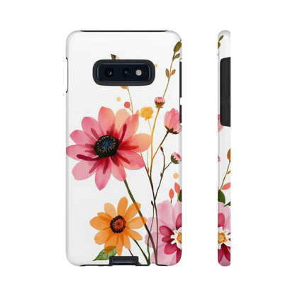 Samsung Galaxy S10E / Glossy Phone Case - Watercolour Style Simple Wildflower Design Phone Case