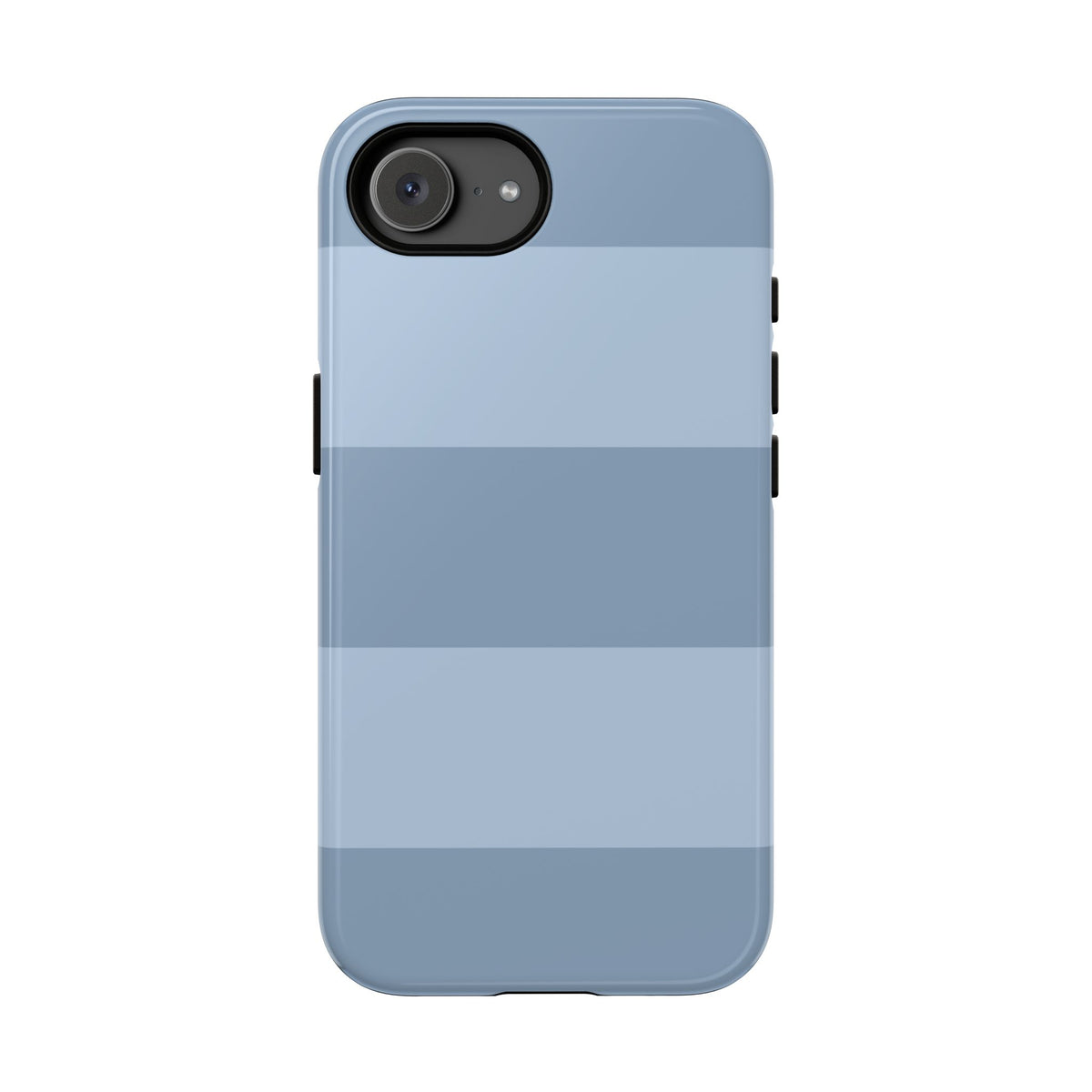 Light Blue Horizontal Stripe Pattern Phone Case - Blue Phone Case - iPhone 17e / Glossy