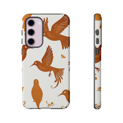 Samsung Galaxy S23 Plus / Glossy Phone Case - Abstract Bird Pattern Phone Case