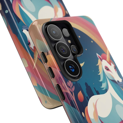 Stylised Unicorn & Rainbow Design Phone Case - Multicolor Phone Case