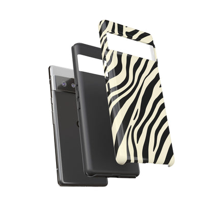Modern Neutral Zebra Print Phone Case