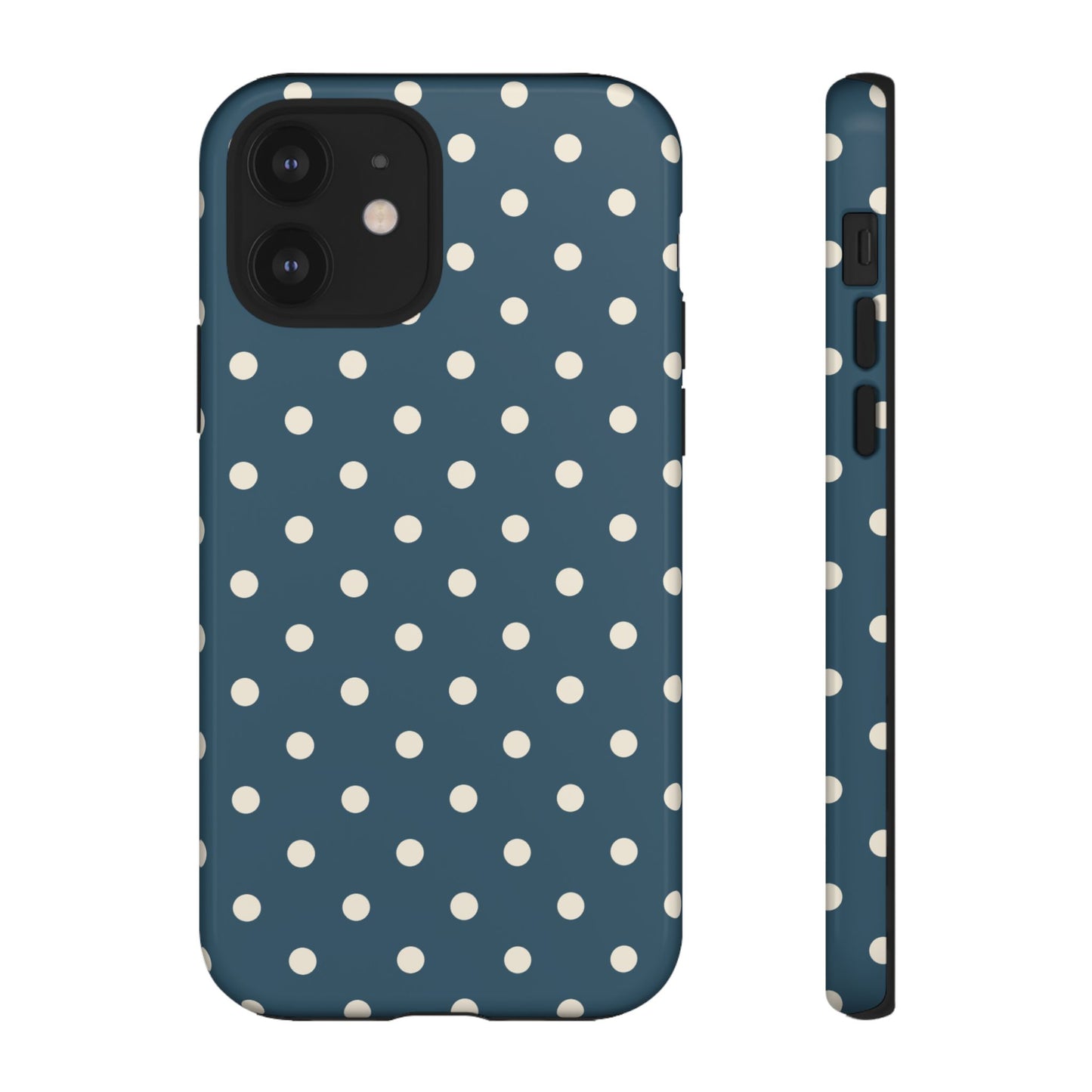 Blue & White Dot Pattern Phone Case