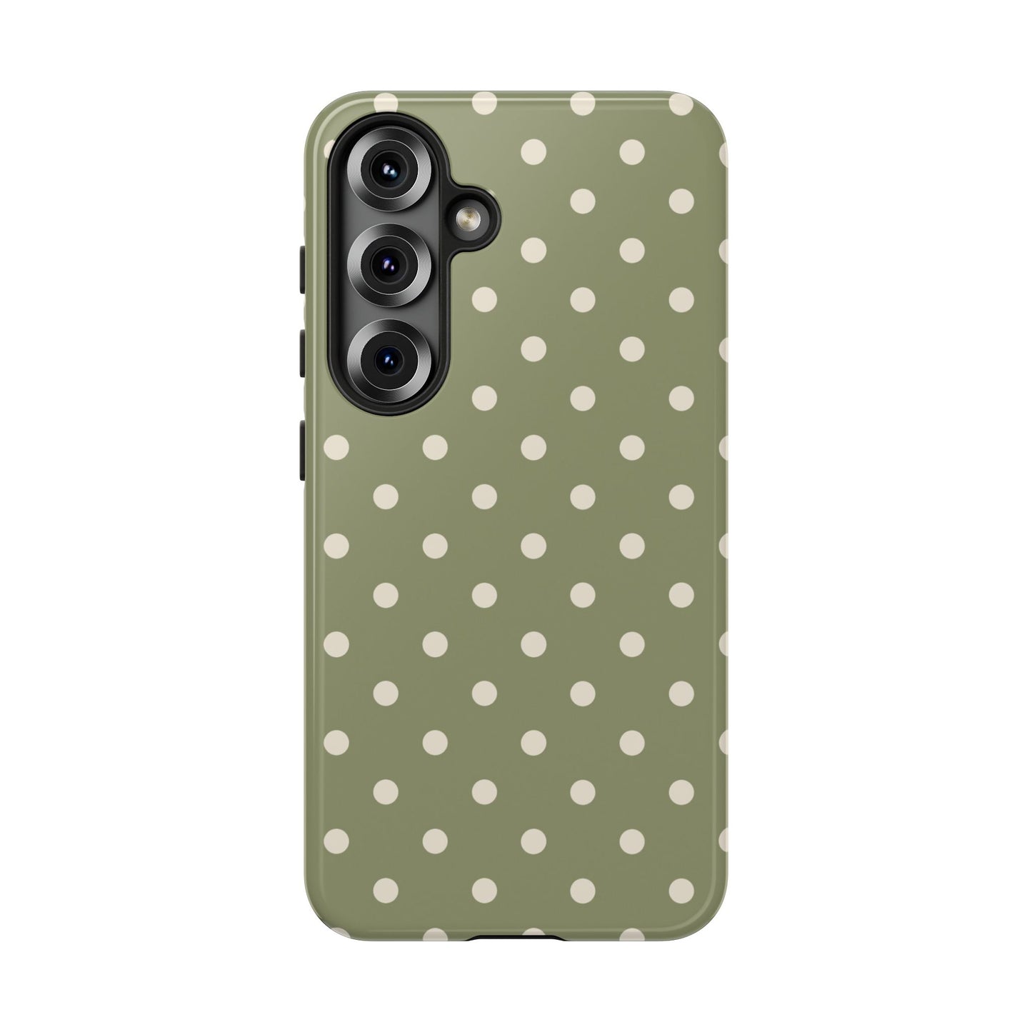Green & White Dot Pattern Phone Case