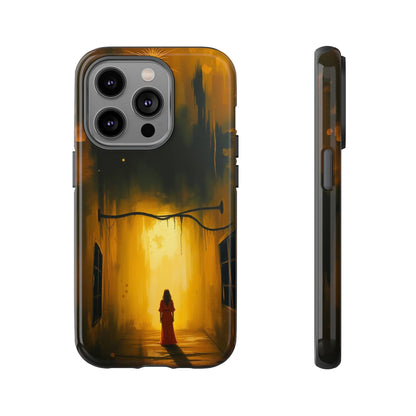 Acrylic Gothic Woman in Red Phone Case