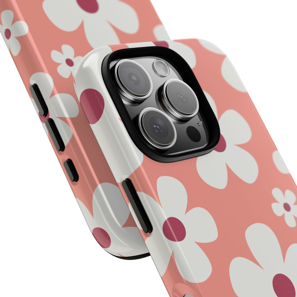 Cute Pink Daisy Pattern #2 Phone Case - Pink Phone Case