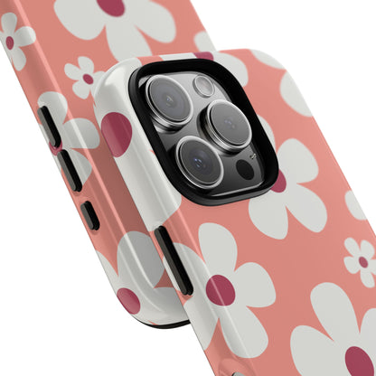 Cute Pink Daisy Pattern #2 Phone Case - Pink Phone Case