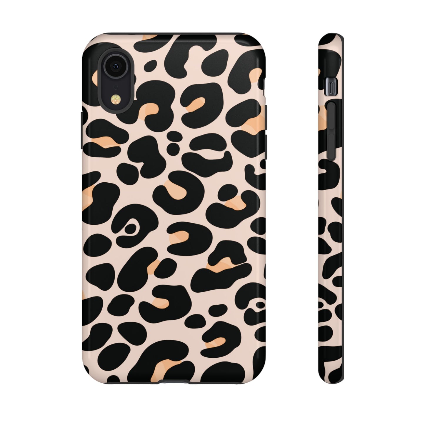Elegant Peach Leopard Print Phone Case
