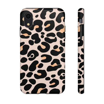 Elegant Peach Leopard Print Phone Case