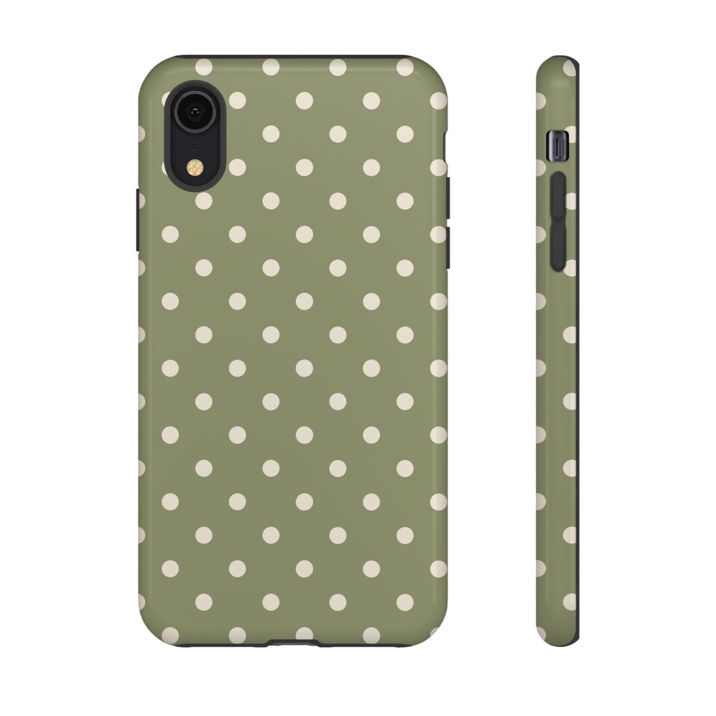Green & White Dot Pattern Phone Case