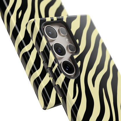 Stylish Neutral Zebra Print Phone Case